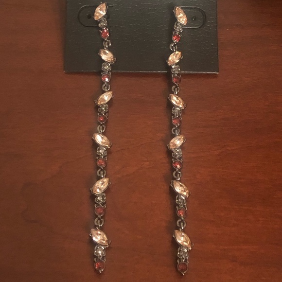 Steve Madden Crystal Drop Earrings - Picture 5 of 11